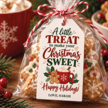 Friandises de Noël pour les voisins Nom personnali