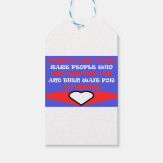 Étiquettes-cadeau Friends themed colors red white design