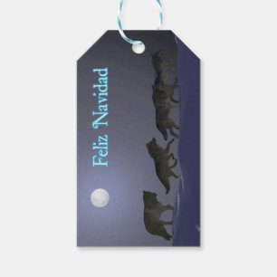 Étiquettes-cadeau Frohliche Weihnachten - Wolfpack