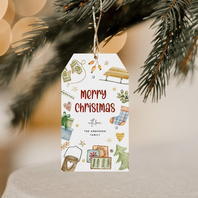 Étiquettes-cadeau Fun 'Joyeux Noël' (Créateur téléchargé)