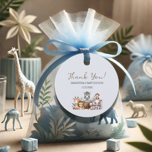 Étiquettes Cadeau Fun Safari Jungle Oh Boy Baby shower