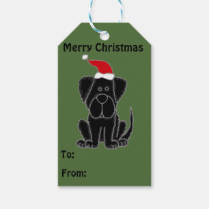Étiquettes-cadeau Funny Newfoundland Dog Christmas Cadeau Tags
