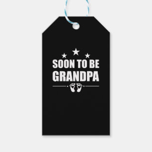 Étiquettes-cadeau Futur Grand-Père Annonce de Grossesse