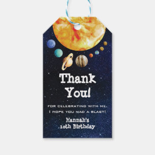 Étiquettes-cadeau Galaxy Espace Extérieur Anniversaire Fête Favorise