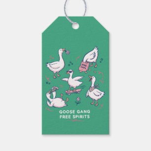 Étiquettes-cadeau Gang de l'oie idiote T-shirt de l'oie drôle