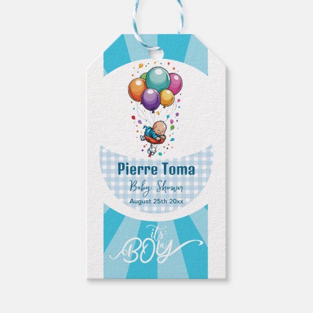 Étiquettes-cadeau garçon (Devant)