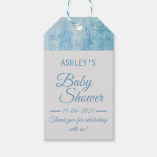 Étiquettes-cadeau Garçon Baby shower Merci Dusty Blue Navy Favoriser