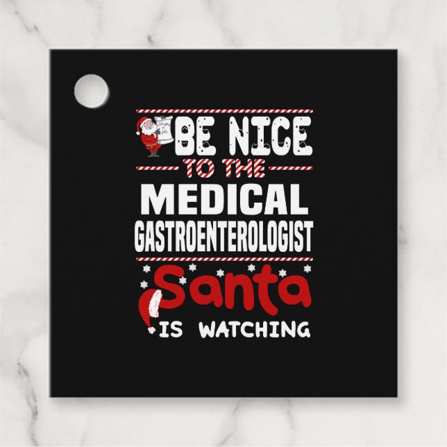 Étiquettes Cadeau Gastroentérologue Médicale (Devant)