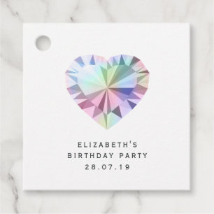 Étiquettes Cadeau Gemstone Damask