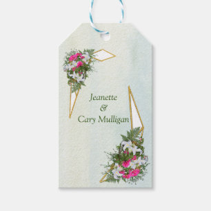 Étiquettes-cadeau Géométrique - Balise cadeau Bouquet Parties scinti