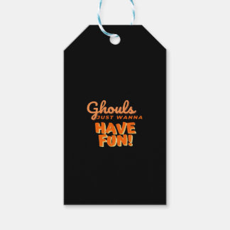 Étiquettes-cadeau Ghouls veut juste s'amuser