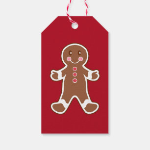 Étiquettes-cadeau Gingerbread Boy Christmas Cadeau Tags