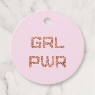 Étiquettes Cadeau Girl Power -