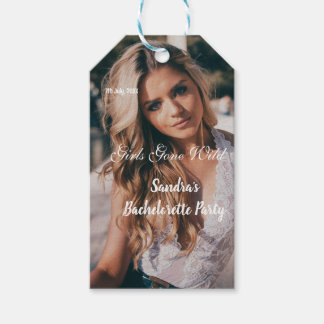 Étiquettes-cadeau girls gone wild bachelorette party name photo whit