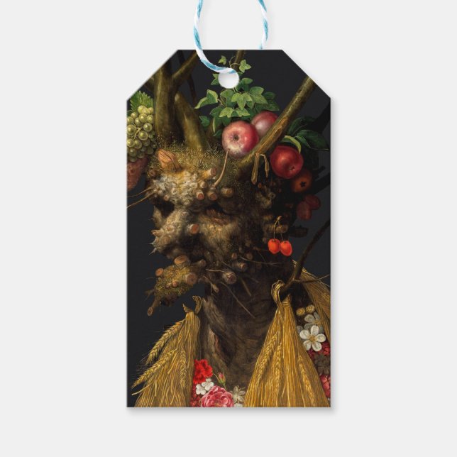 Étiquettes-cadeau Giuseppe Arcimboldo - Quatre saisons en une tête (Devant)