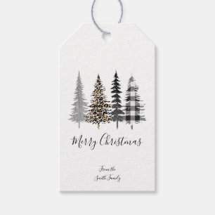 Étiquettes-cadeau Glam Christmas Trees