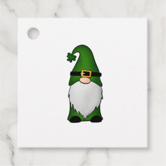 Étiquettes Cadeau Gnome irlandais mignon