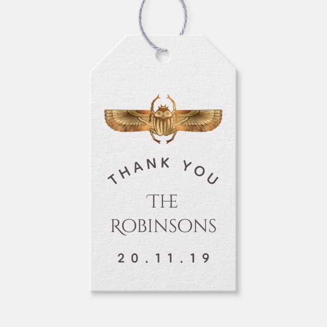 Étiquettes-cadeau Gold Foil parti (Devant)