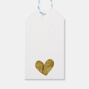 Étiquettes-cadeau Gold Heart