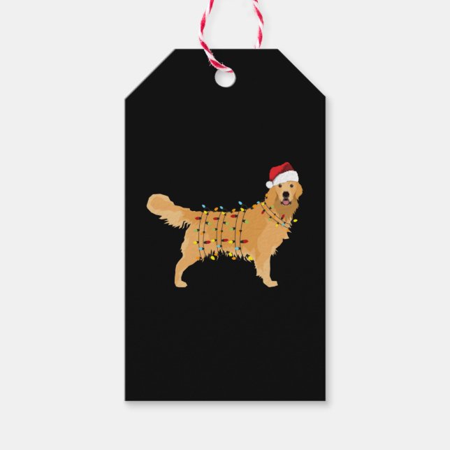 Étiquettes-cadeau Golden Retriever (Devant)