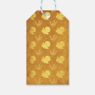 Étiquettes-cadeau Golden Thanksgiving_