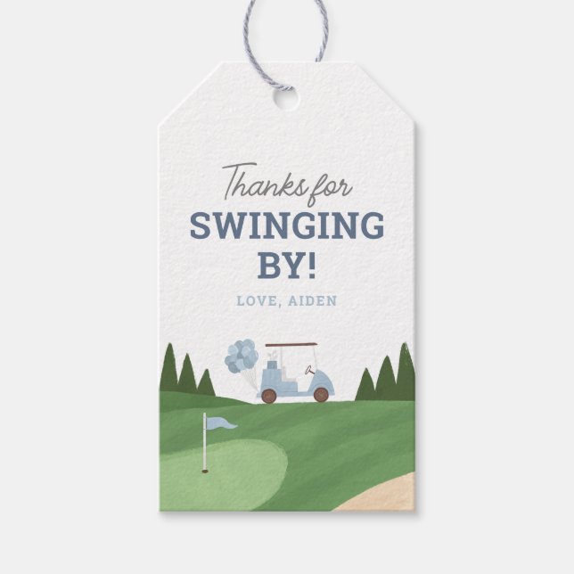 Étiquettes-cadeau Golf Anniversaire (Devant)