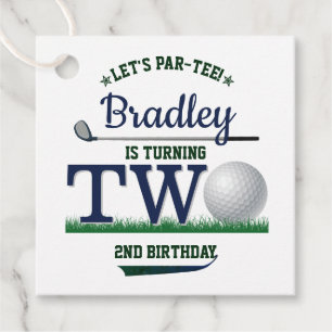 Étiquettes Cadeau Golf PAR-TEE 2e anniversaire