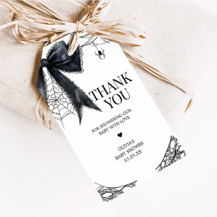 Étiquettes-cadeau Gothic Little Boo Baby shower Favoriser les étique
