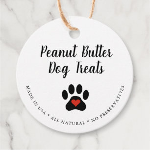 Étiquettes Cadeau Gourmande Naturelle Treat Chien
