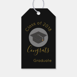 Étiquettes-cadeau Graduation Cap Congrats Graduate Class of 20xx
