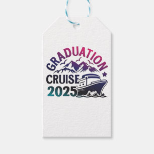 Étiquettes-cadeau Graduation Cruise 2025 - Correspondance de voyage 