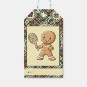 Étiquettes-cadeau Grand Chelem de tennis en pain d'épices 🎾🎄texte
