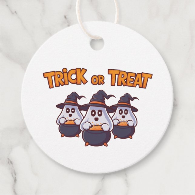 Étiquettes Cadeau Grand design pour le meilleur Halloween (Devant)