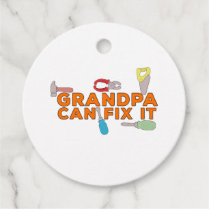 Étiquettes Cadeau Grand-Père Peut Le Corriger