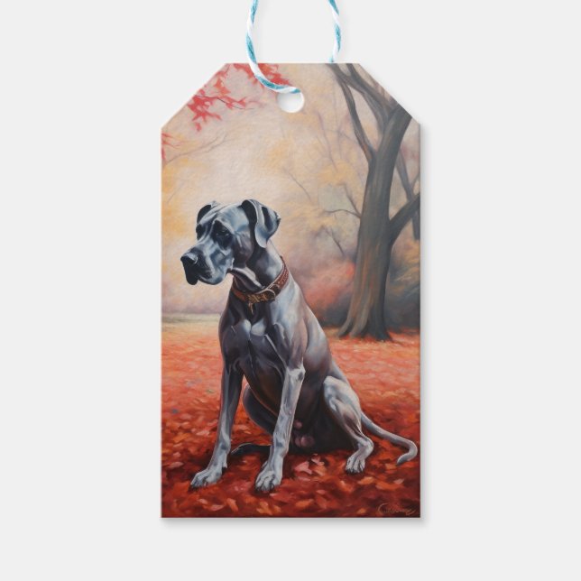 Étiquettes-cadeau Grande Danse en automne Feuilles automne Inspirati (Devant)