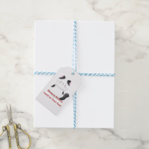 Étiquettes-cadeau Graphique de chat motivant 