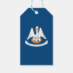 Étiquettes-cadeau Graphique Drapeau Dynamique Louisiane sur un