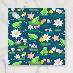 Étiquettes Cadeau Grenouilles et Lily Pads BABY SHOWER mignon Enfant