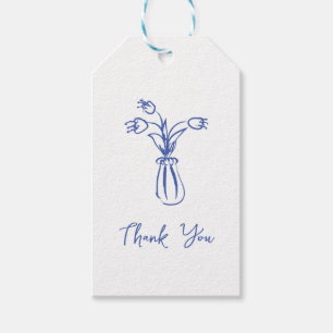 Étiquettes-cadeau Gribouillage Fantaisiste Merci Dessiné à la Main