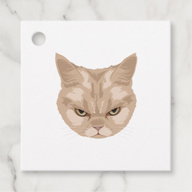 Étiquettes Cadeau Grumpy Cat (Devant)