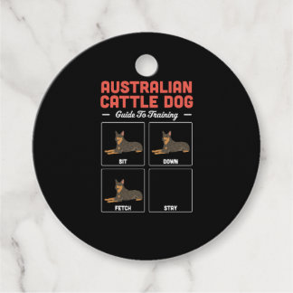 Étiquettes Cadeau Guide D'Entraînement Du Chien De Bataille Australi