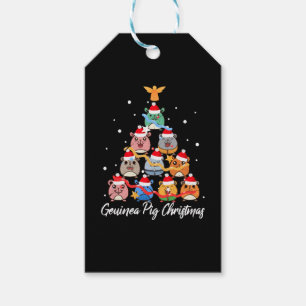 Étiquettes-cadeau Guinea Pig Christmas