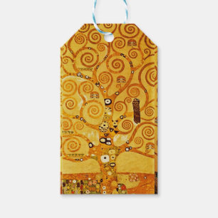 Étiquettes-cadeau Gustav Klimt Arbre de Vie : Symboliste Art Nouveau