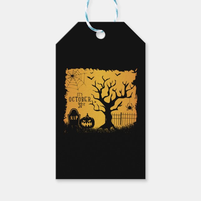 Étiquettes-cadeau Halloween (Devant)