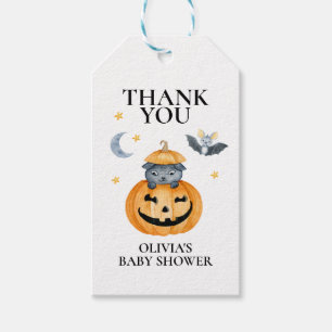 Étiquettes-cadeau Halloween Baby shower Jack-O-Lantern Citrouille Fa