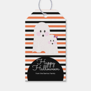 Étiquettes-cadeau Halloween Fantôme Mignon Friandise ou Farce ou Fri