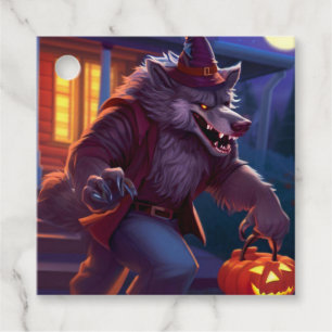 Étiquettes Cadeau Halloween/loup-garou/automne/automne
