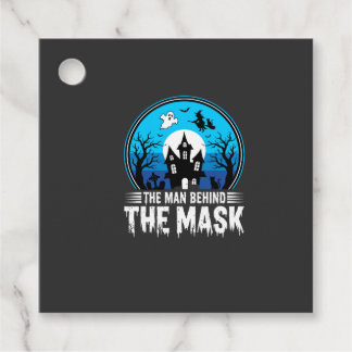 Étiquettes Cadeau Halloween Man Behind the Mask Haunted House