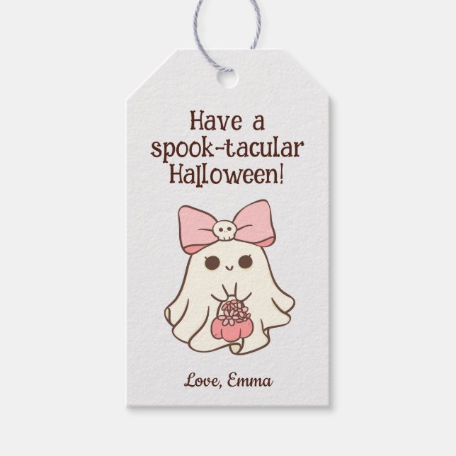 Étiquettes-cadeau Halloween Trick ou Treat Goody Bag Favoriser (Devant)