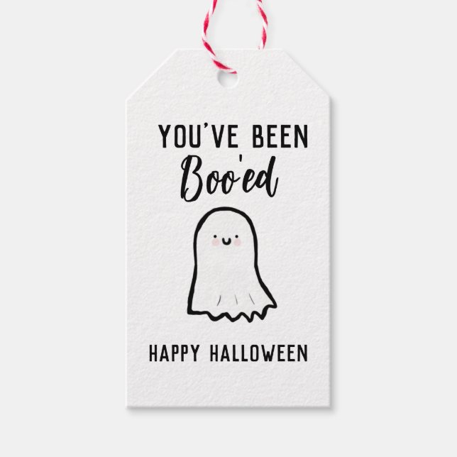 Étiquettes-cadeau Halloween You Been Boo ed (Devant)